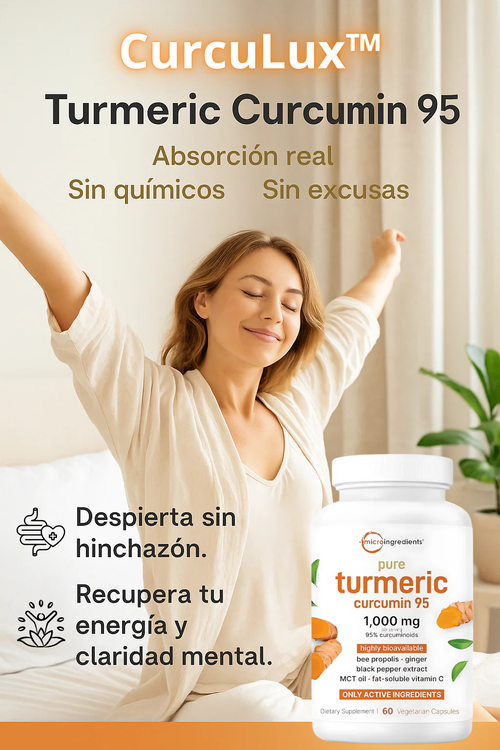 🌟Turmeric Curcumin Microingredients™ — Cúrcuma Premium Importada para Energía y Bienestar Diario🌞🌿 + ENVIO GRATIS 🎁