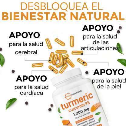 🌟Turmeric Curcumin Microingredients™ — Cúrcuma Premium Importada para Energía y Bienestar Diario🌞🌿 + ENVIO GRATIS 🎁