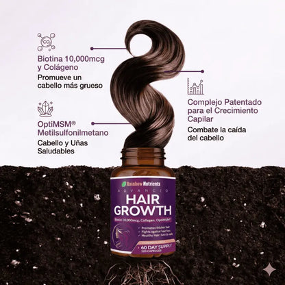 HAIR GROWTH - TRATAMIENTO PARA FRENAR LA CAIDA DEL CABELLO